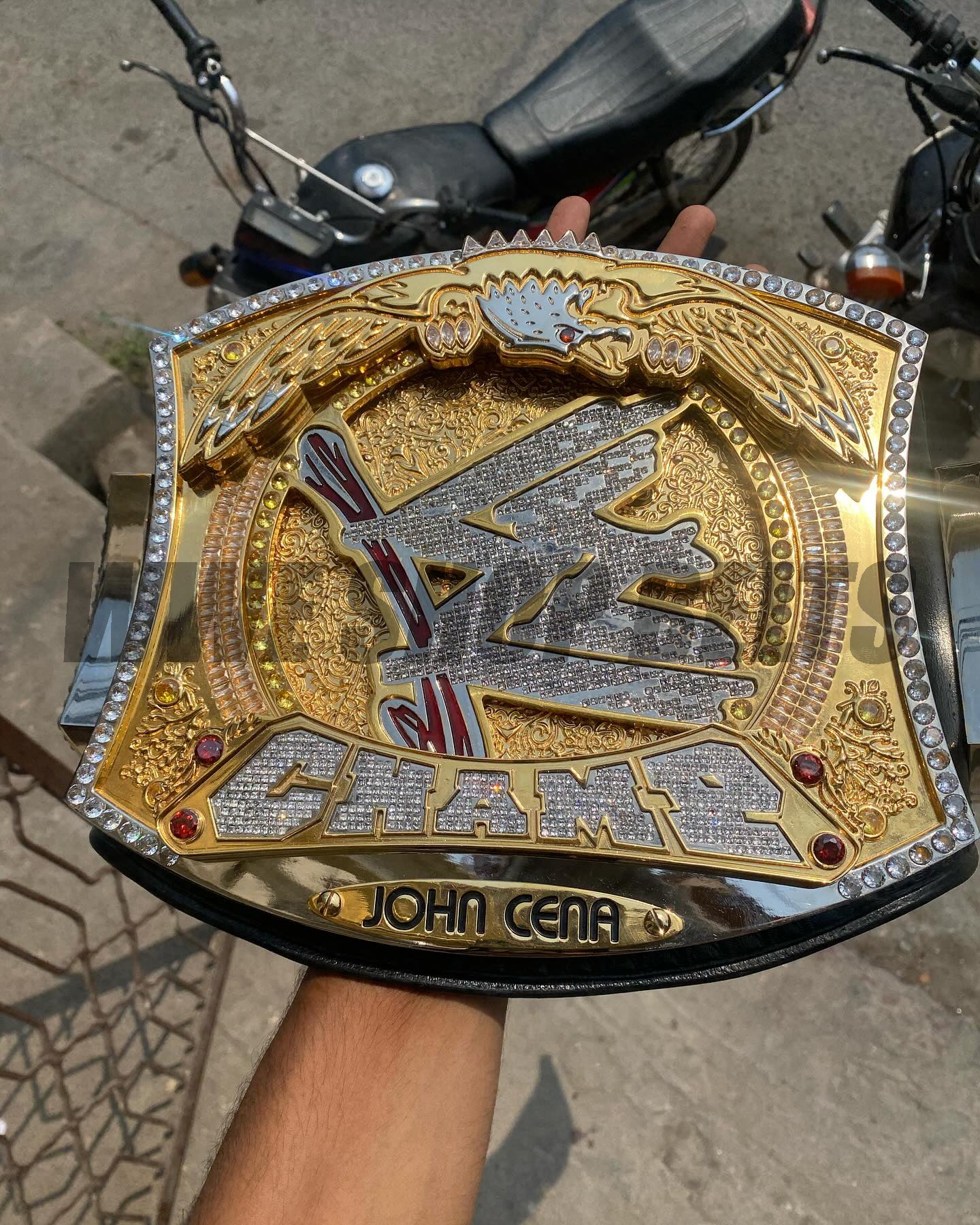 The 24K Gold CNC WWE Heavyweight Spinner Belt Replica John Cena