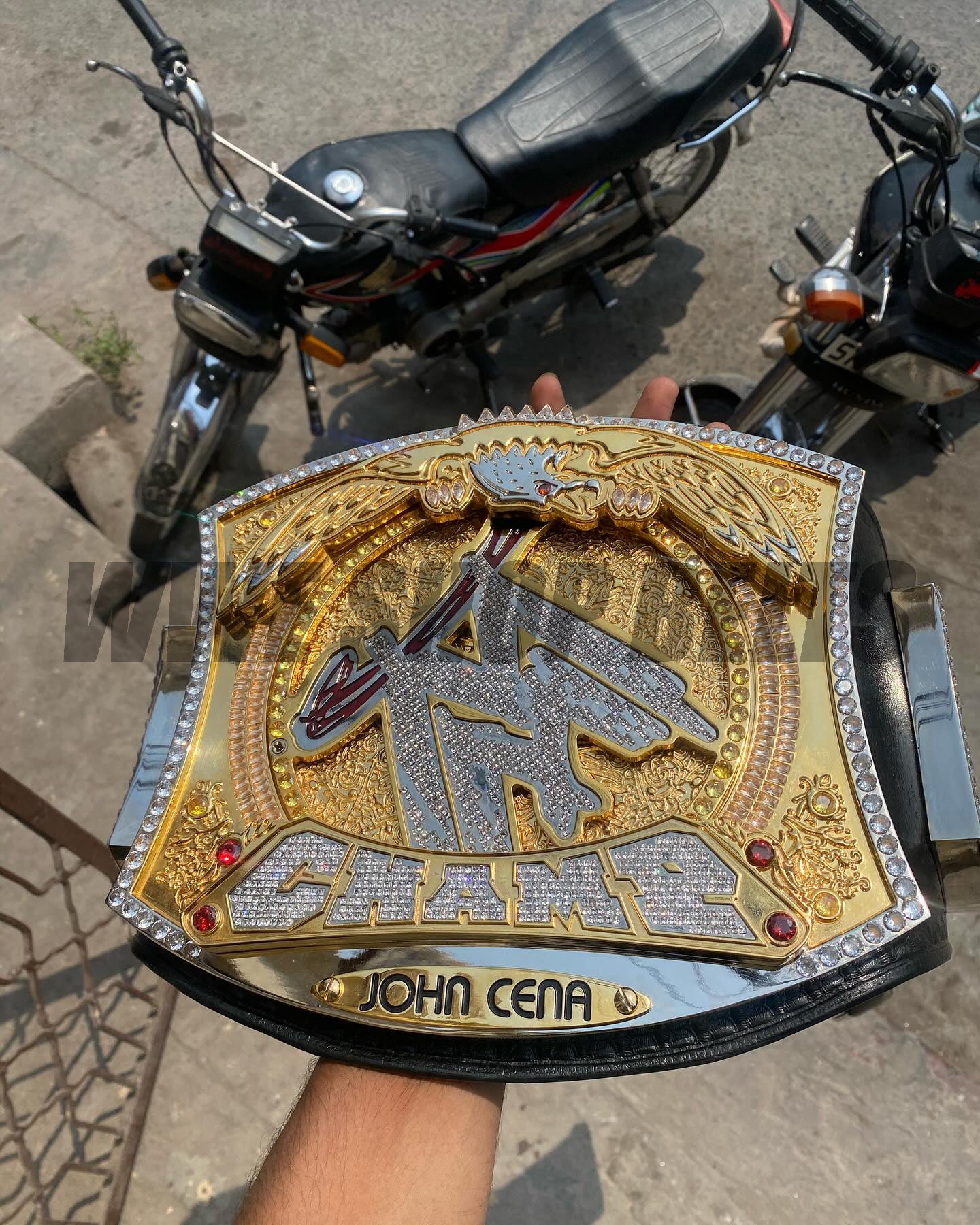 The 24K Gold CNC WWE Heavyweight Spinner Belt Replica John Cena