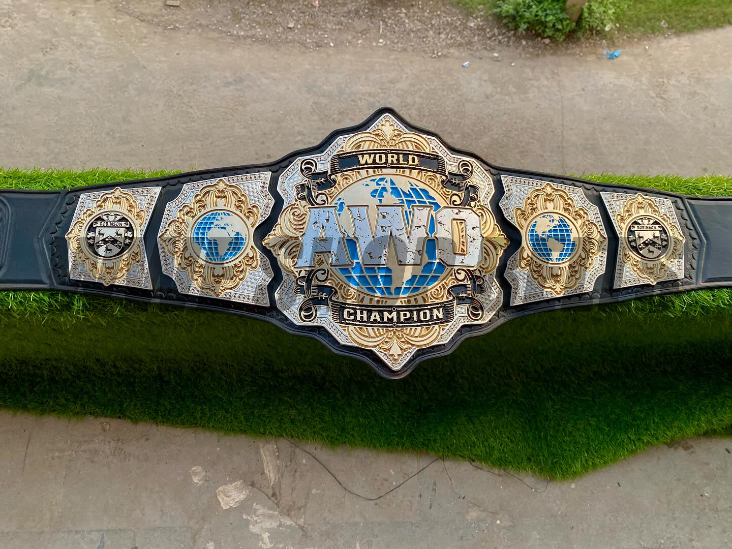 The 24K CNC AWO World Champion Premium CNC Championship Belt Replica