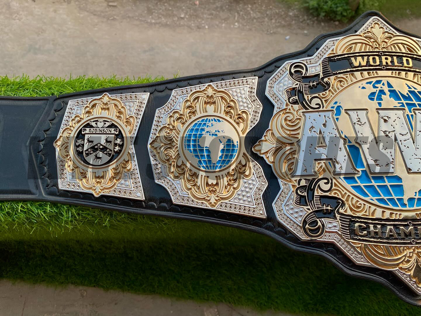 The 24K CNC AWO World Champion Premium CNC Championship Belt Replica