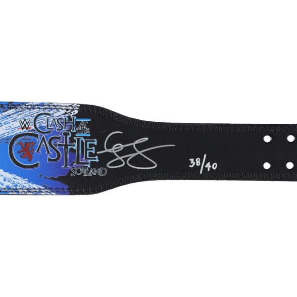 Cody Rhodes WWE Autographed 2024 Clash At The Castle Scotland Weight Belt - Limited Edition of 40