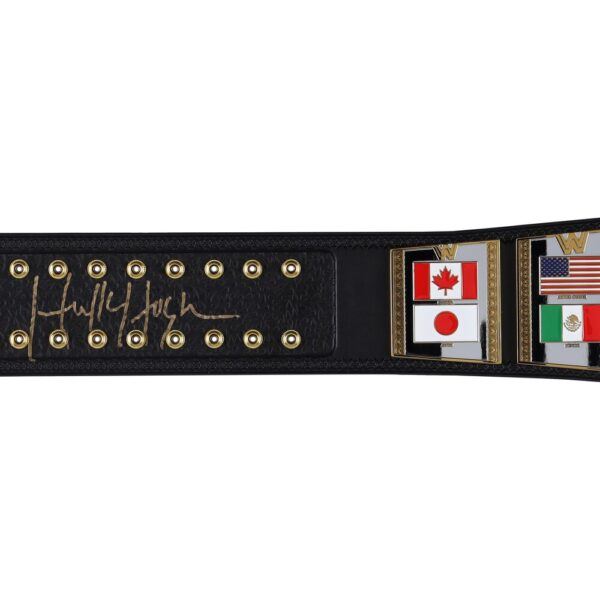 Hulk Hogan WWE Autographed 1986 Retro Championship Replica Title Belt