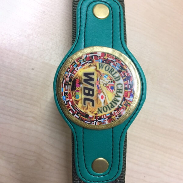 WBC Championship Belt Grey Camo Dog Collar