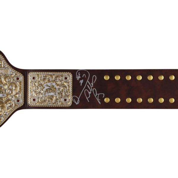 Diamond Dallas Page WWE Autographed Big Gold World Heavyweight Championship Replica Title Belt "HOF 2017" Inscription